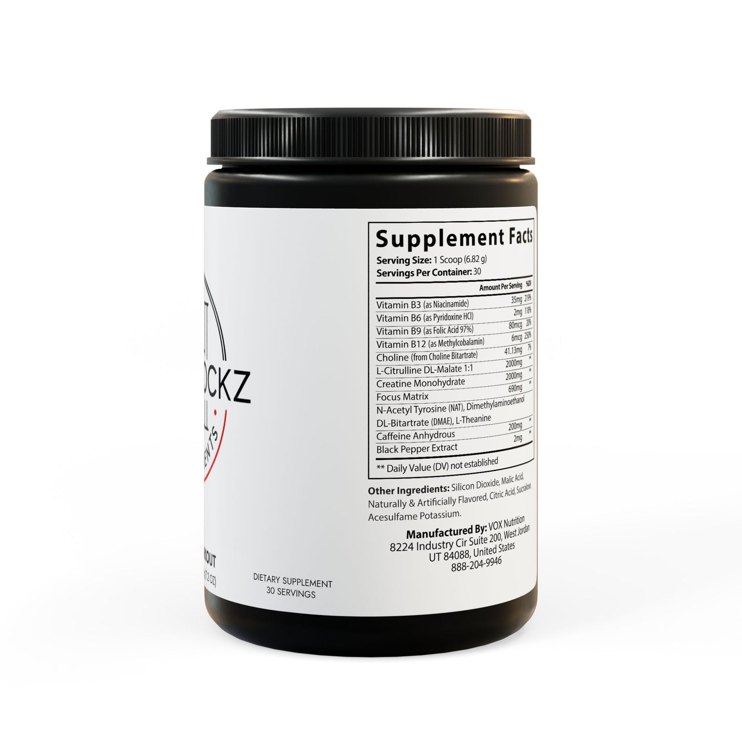 Pre-Workout Supplement, Fruit Punch (204g, 7.1oz)
