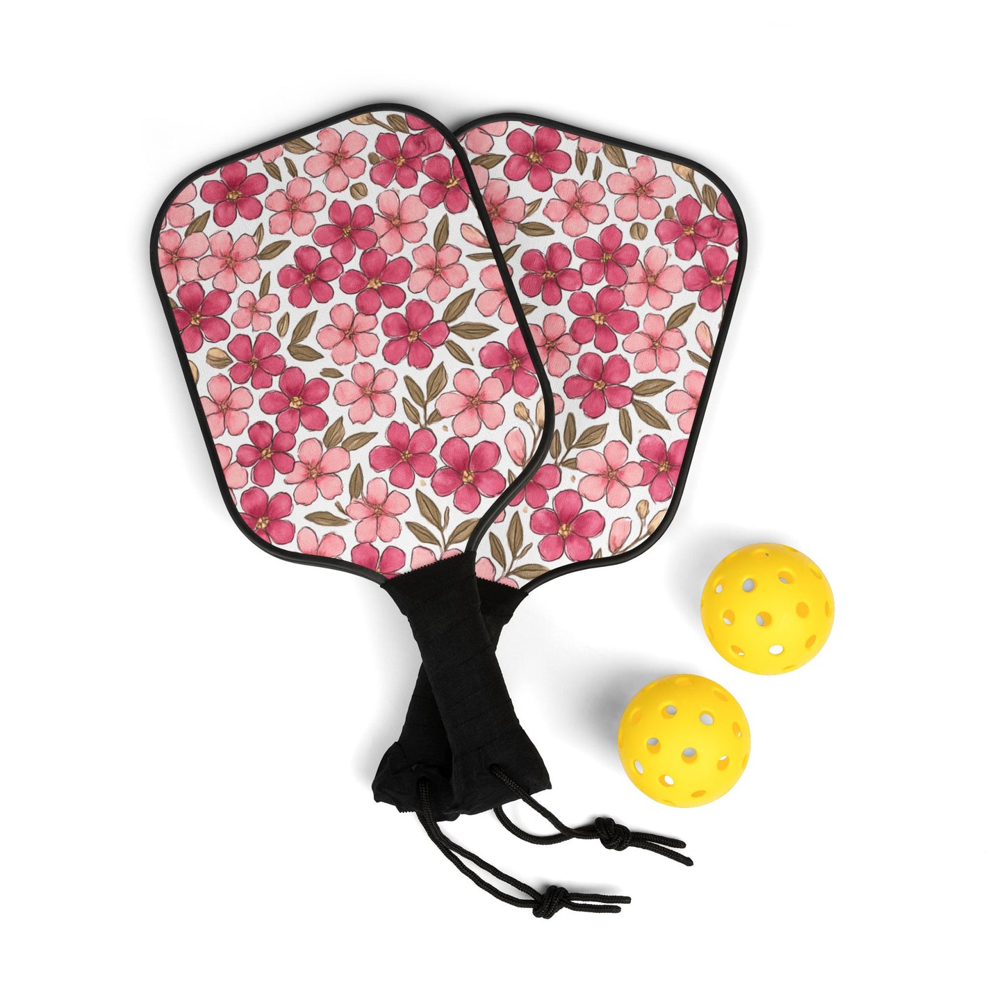 Floral Pickleball Paddle Set
