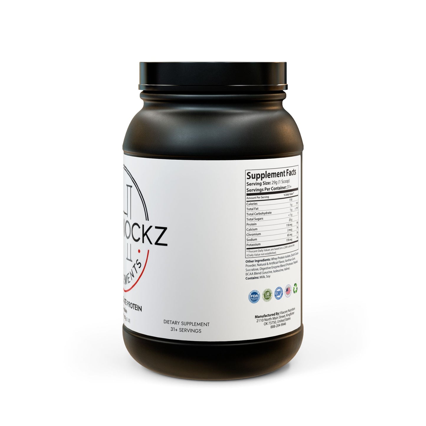 Whey Isolate Protein Supplement (907g, 2lb)